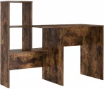 vidaXL Γραφείο Καπνιστή δρυς 131.5 x 50 x 106.5 εκ. Επεξεργασμένο ξύλο