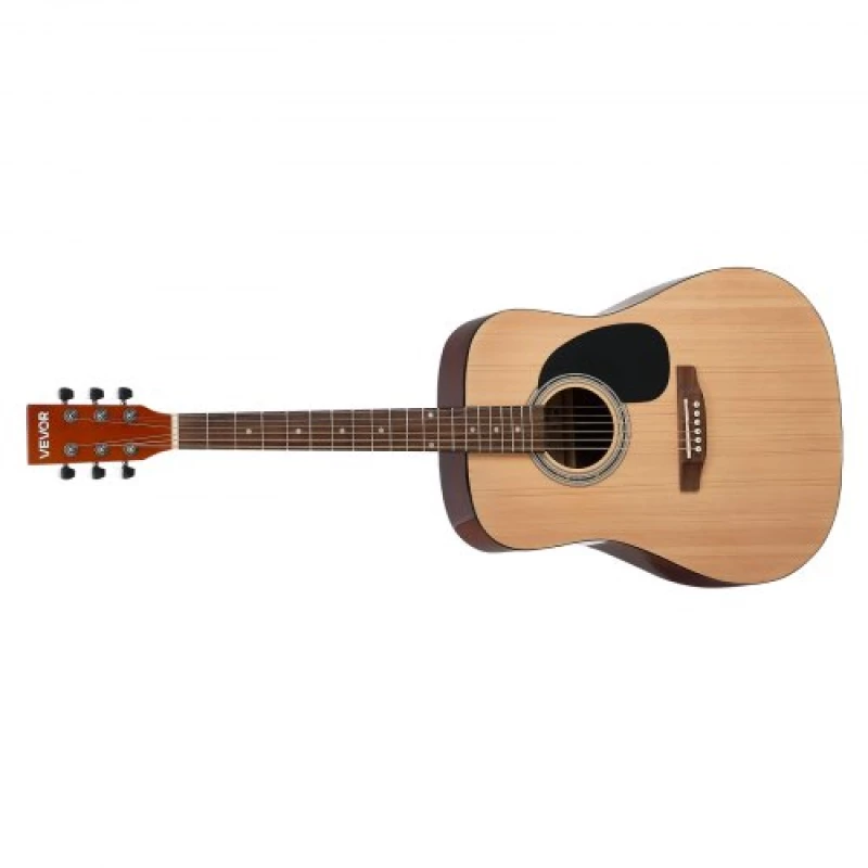 VEVOR 41 in Dreadnought Acoustic Guitar Natural Beginner Bundle Gig Bag Adult
