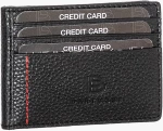 Δερμάτινη καρτοθήκη (507-50601-black)