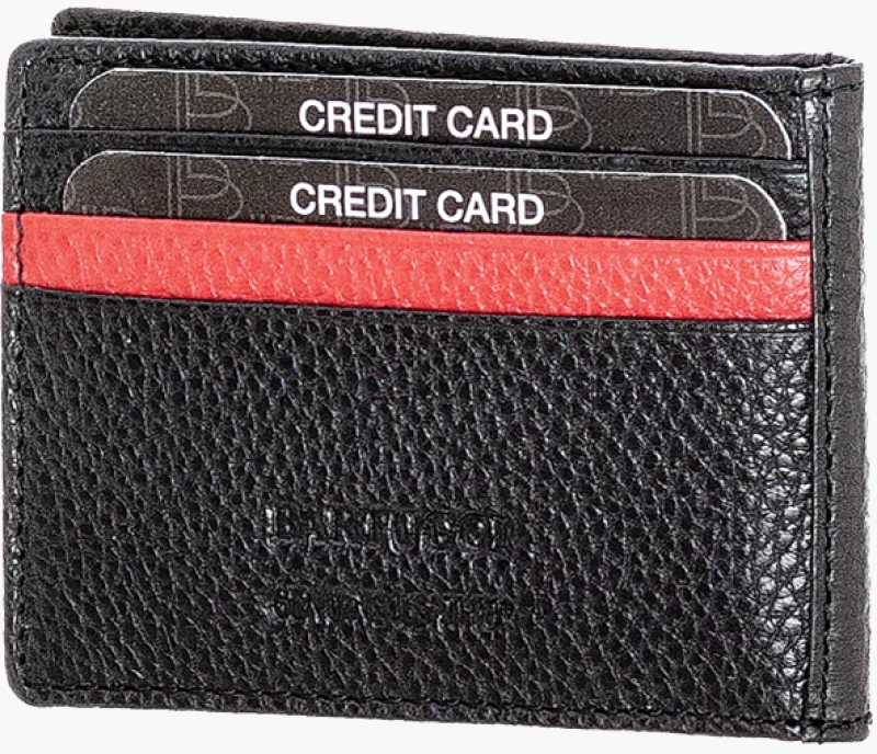 Δερμάτινη καρτοθήκη (507-50601-black)