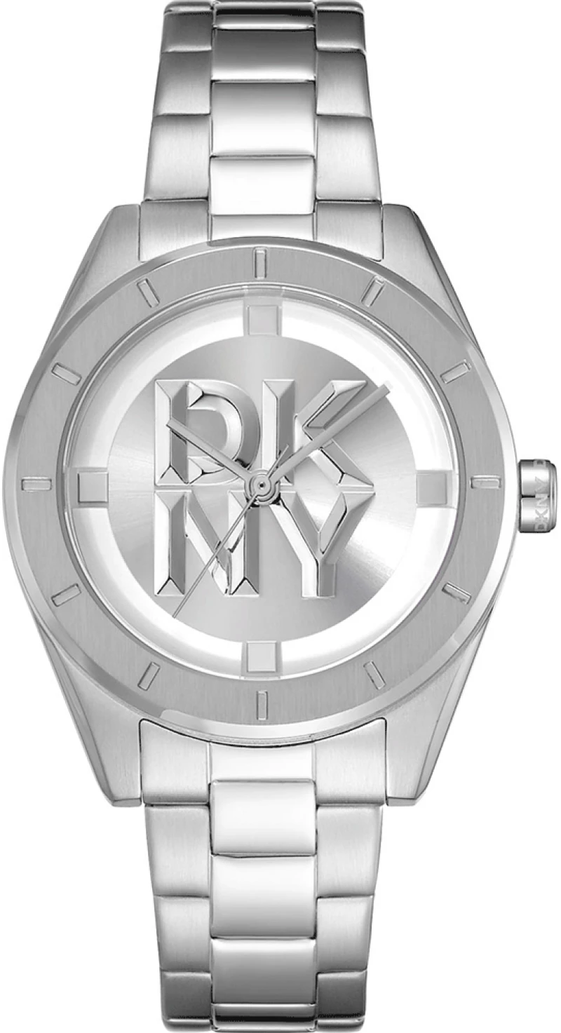 DKNY DK1L016M0045 Chambers Midi Silver 34mm
