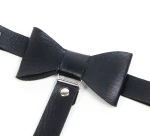 Black Bow Studded Punk Leg Rings Garter Clips