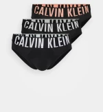 Ανδρικά SLIP Calvin Klein - Μαύρο - Multicolor - Fashion Λάστιχο - 3 pack
