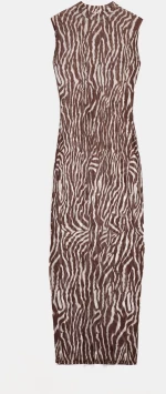 Γυναικείο Beachwear Rock Club - Φόρεμα Maxi Ζεβρέ - Regular Fit - Δύχτι