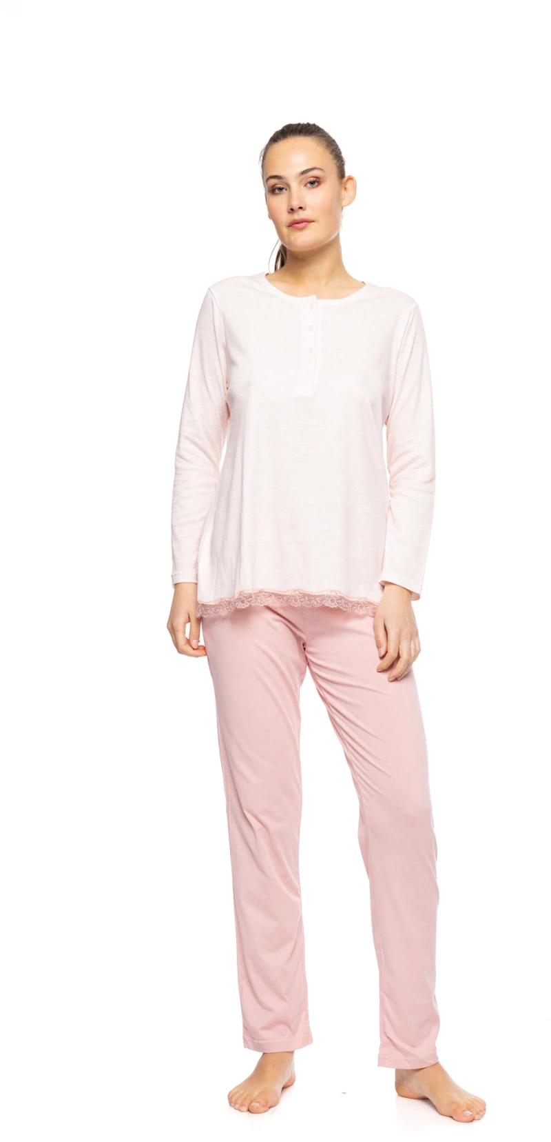 Γυναικεία Πυτζάμα Pink Label - Pink Glow - Πατιλέτα - Regular Fit - Cotton