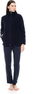 Γυναικεία Ρόμπα Pink Label - Yacht Blue - FLEECE FLUFFY - Polyester - Regular Fit