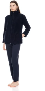 Γυναικεία Ρόμπα Pink Label - Yacht Blue - FLEECE FLUFFY - Polyester - Regular Fit
