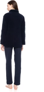 Γυναικεία Ρόμπα Pink Label - Yacht Blue - FLEECE FLUFFY - Polyester - Regular Fit