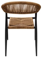 Corfu Καρέκλα αλουμινίου μπεζ σχοινί 56x58x78cm 09922-1