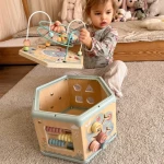 Ξύλινος Κύβος Δραστηριοτήτων 7σε1 - Tooky Toy (TK261N)