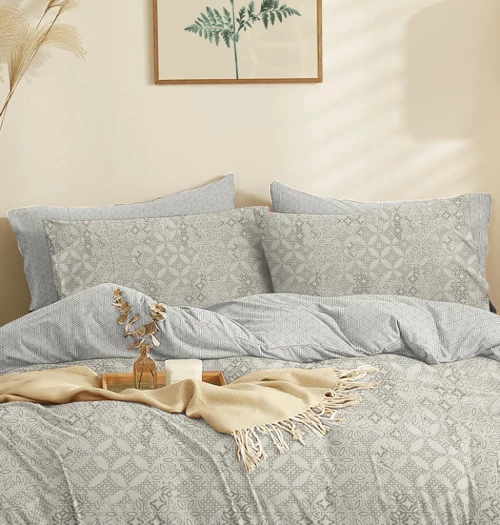 Παπλωματοθήκη "Marta" Dante Grey - Διπλό (200x245)