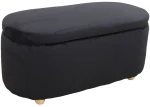 FOSTER ΣΚΑΜΠΟ VELVET BLACK ΜΕ ΑΠΟΘ. ΧΩΡΟ 99Χ45X45εκ.