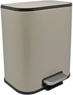 ΚΑΛΑΘΙ ΜΠΑΝΙΟΥ SOUL 5lt SOFT CLOSE ΜΕΤΑΛΛΙΚΟ TAUPE ΜΑΤ  - Ankor 837588