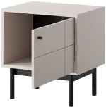 Κομοδίνο Japandi Λευκό Kazmir 53x56x39cm