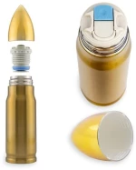 Bullet Brass thermos cartridge 350 ml