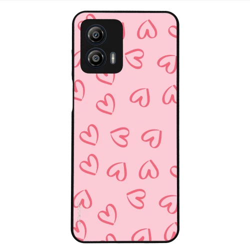 Θήκη Sonique Heart Series για Motorola Moto G53 5G Ροζ