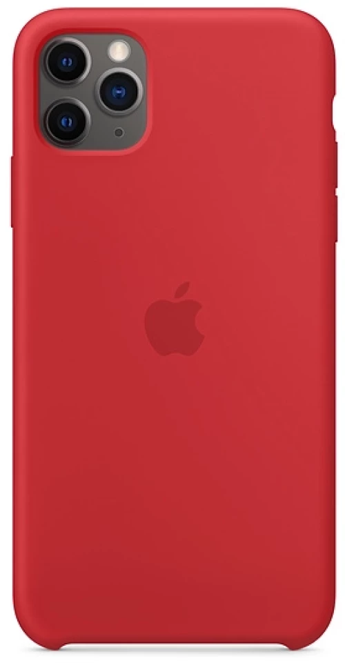 Apple silicone case iphone 11 pro max red open package
