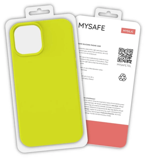 Mysafe silicone case iphone 12/12 pro yellow box
