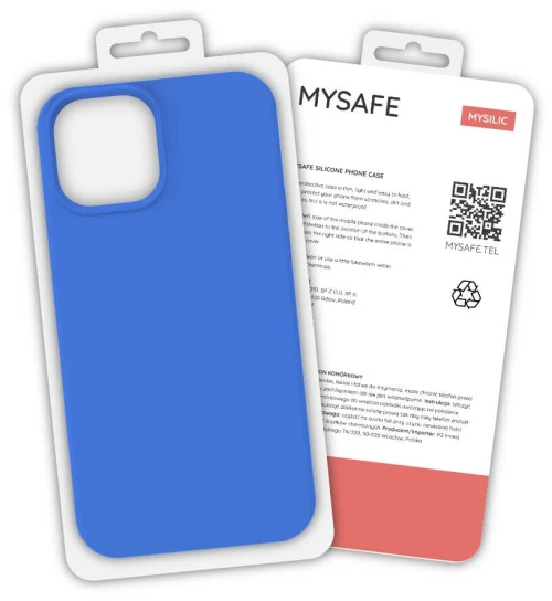 Mysafe silicone case iphone 13 mini blue box