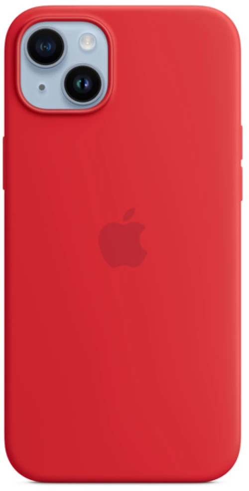 Apple silicone case mpt63zm/a iphone 14 plus red open package