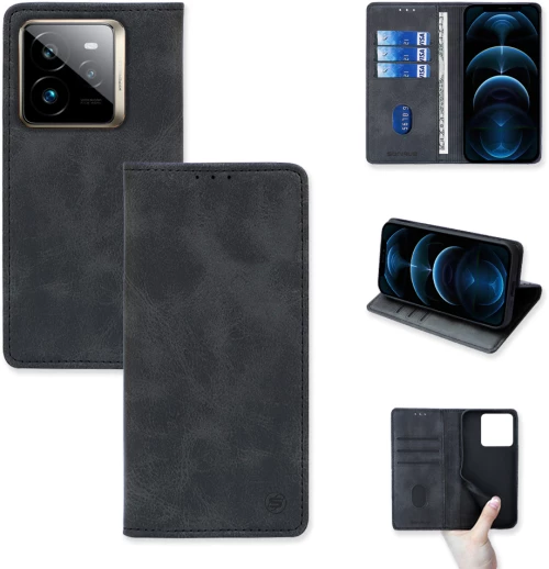 Θήκη Πορτοφόλι Vintage Magnet Wallet Sonique Realme GT 7 Pro 5G Μαύρο