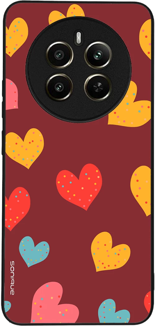 Θήκη Sonique Heart Series για Realme 12 Plus 5G Μπορντώ