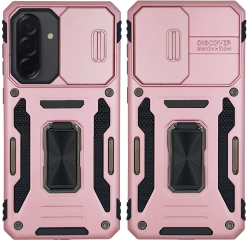 Θήκη Ring Armor CamShield Sonique για Samsung Galaxy A36 5G Ροζ Χρυσό