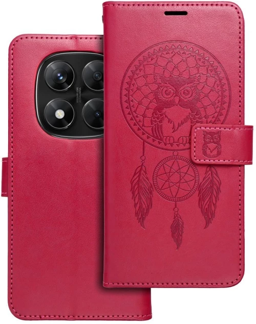 Mezzo Book Case For Xiaomi Redmi Note 14 Pro 5G / 14 Pro Plus 5G Dreamcatcher Magenta