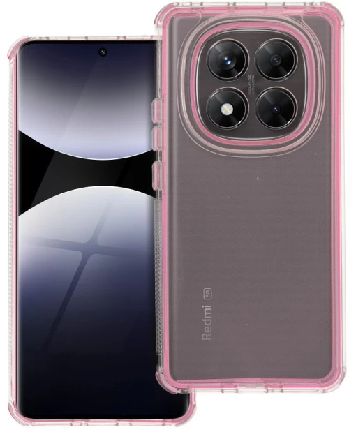 Matrix Clear Case For Xiaomi Redmi Note 14 Pro 5G / 14 Pro Plus 5G Powder Pink