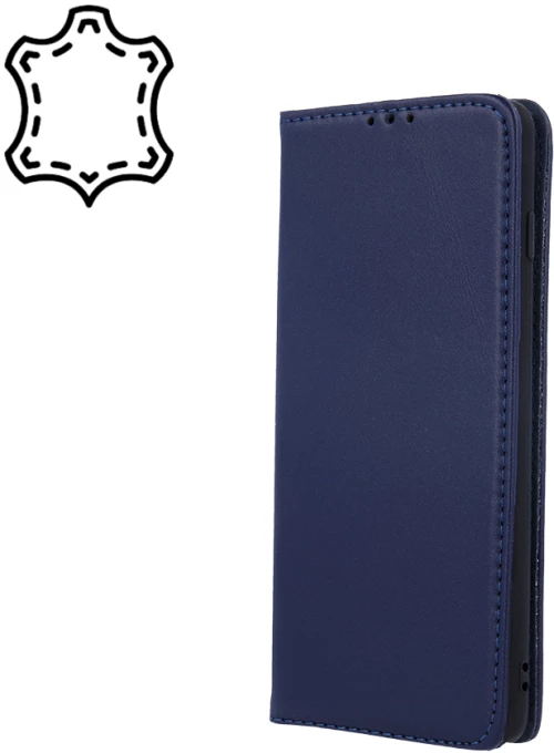 Genuine leather smart pro for samsung galaxy a36 5g / a56 5g navy blue