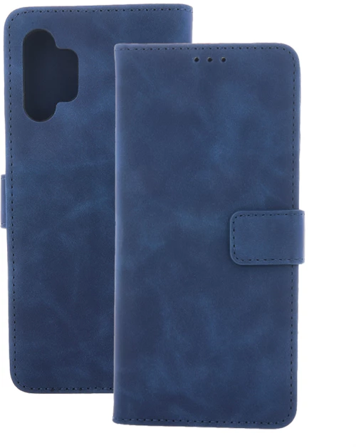 Smart velvet case for xiaomi redmi note 14 5g (global) navy blue
