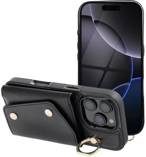 Wallet Case Wonder For Iphone 12 / 12 Pro Black