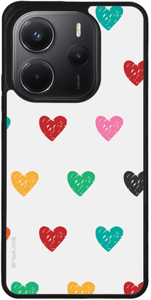 Θήκη Sonique Heart Series για Xiaomi Redmi Note 14 4G (164.84mm) Λευκό 02