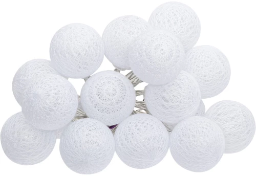 Διακοσμητικά λαμπάκια led Batoni pakoworld pvc σε λευκή απόχρωση Φ6x435εκ