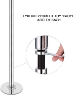 Στύλος Pole Dancing Silver Viking