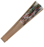 Βεντάλια Γυναίκεια ξύλινη Με Σχέδιο 23cm 98734-15 Multicolor Multicolor