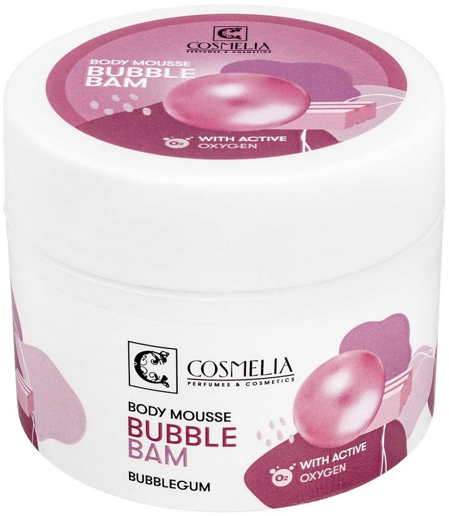 Body Mousse Shimmer Ενεργού Οξυγόνου Bubble Bam Με Τσιχλόφουσκα 200ml