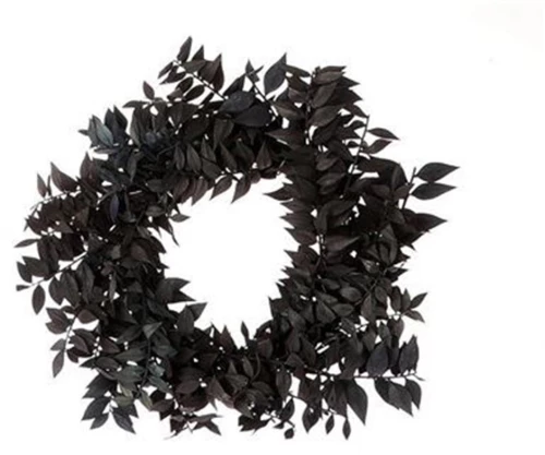 Στεφάνι πράσινα φύλλα Φ24cm