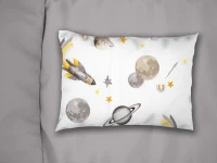 Μαξιλαροθήκη Παιδική 50x70 Space Mission 183 White-Grey Dimcol