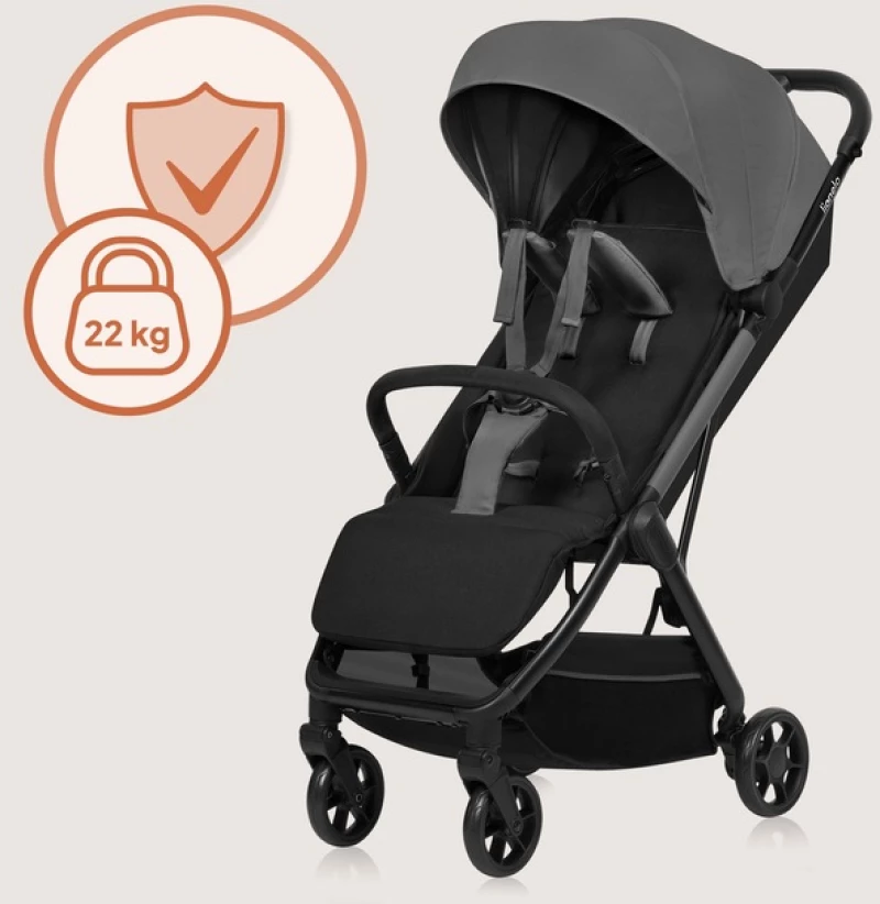 Lionelo Julie Air Καρότσι Ταξιδίου έως 22kg Gray Stone