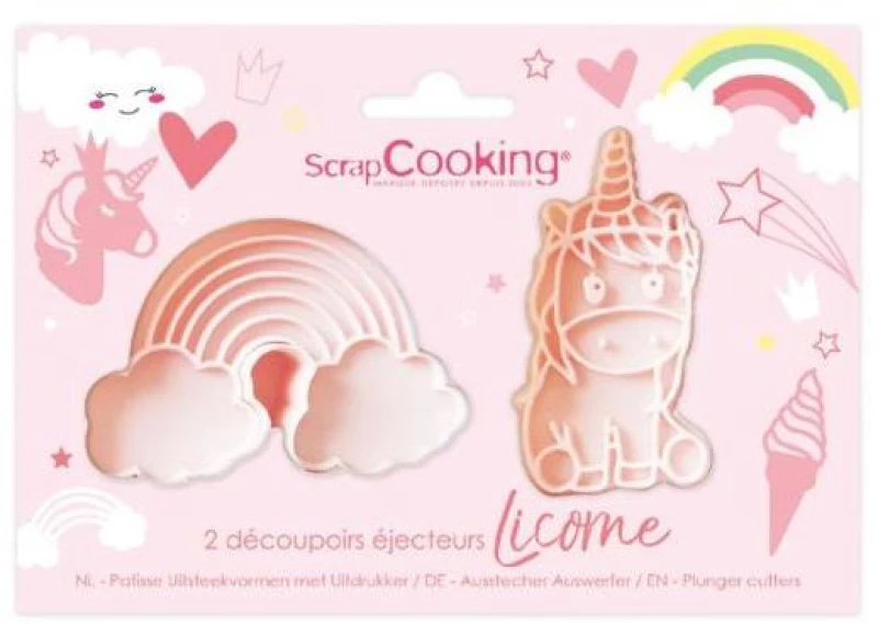 Scrap Cooking Φόρμες - Καλούπια Μπισκότων Με Έμβολο Σετ Μονόκαιροι SCC-2141