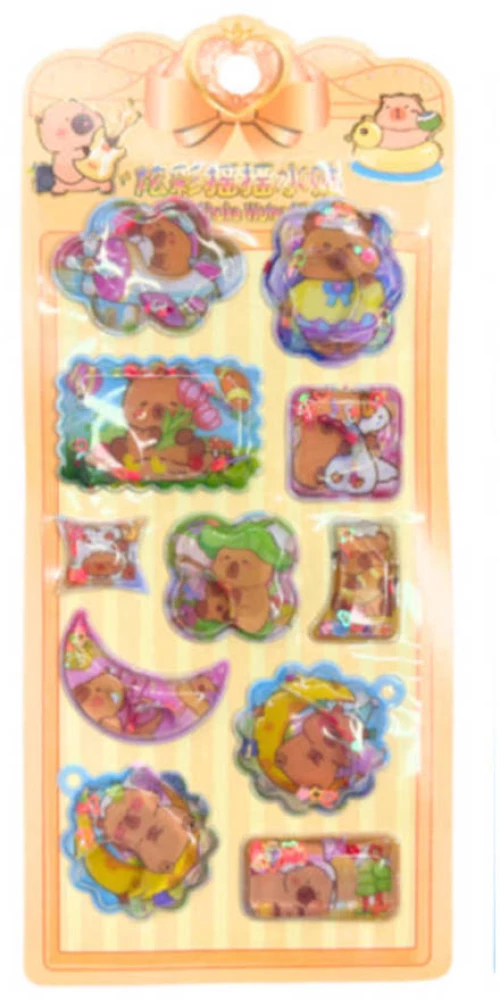 Stickers Capybara με Νερό & Strass