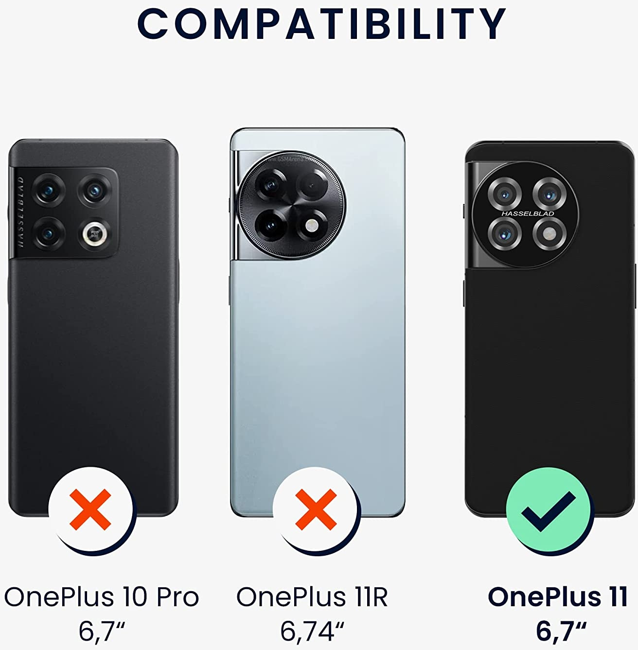 KWmobile Soft Flexible Rubber Cover - Θήκη Σιλικόνης OnePlus 11 - Black (60787.01)