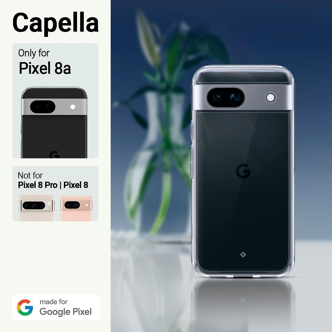 Διάφανη Ανθεκτική Σκληρή Θήκη - Google Pixel 8a - Caseology Capella - Crystal Clear (ACS07453)