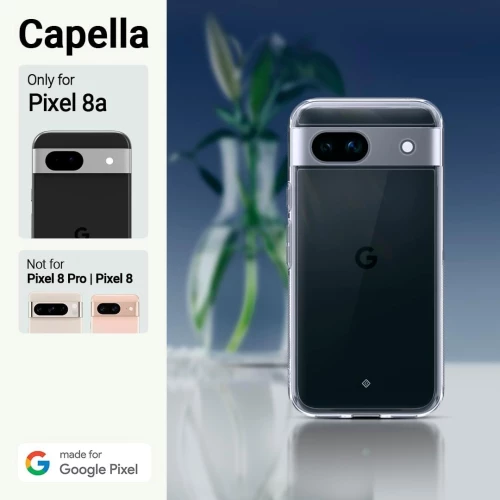 Διάφανη Ανθεκτική Σκληρή Θήκη - Google Pixel 8a - Caseology Capella - Crystal Clear (ACS07453)