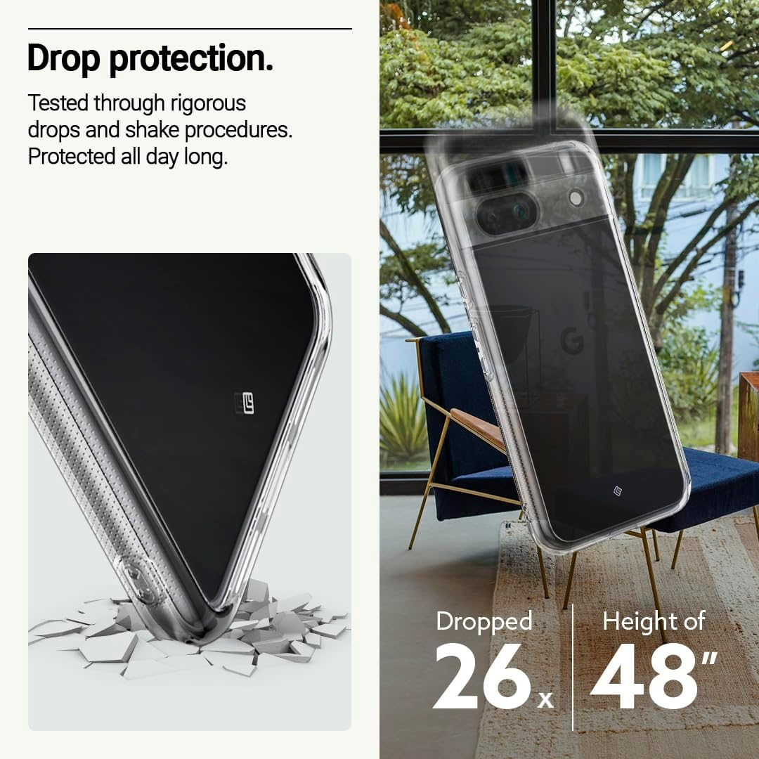 Διάφανη Ανθεκτική Σκληρή Θήκη - Google Pixel 8a - Caseology Capella - Crystal Clear (ACS07453)