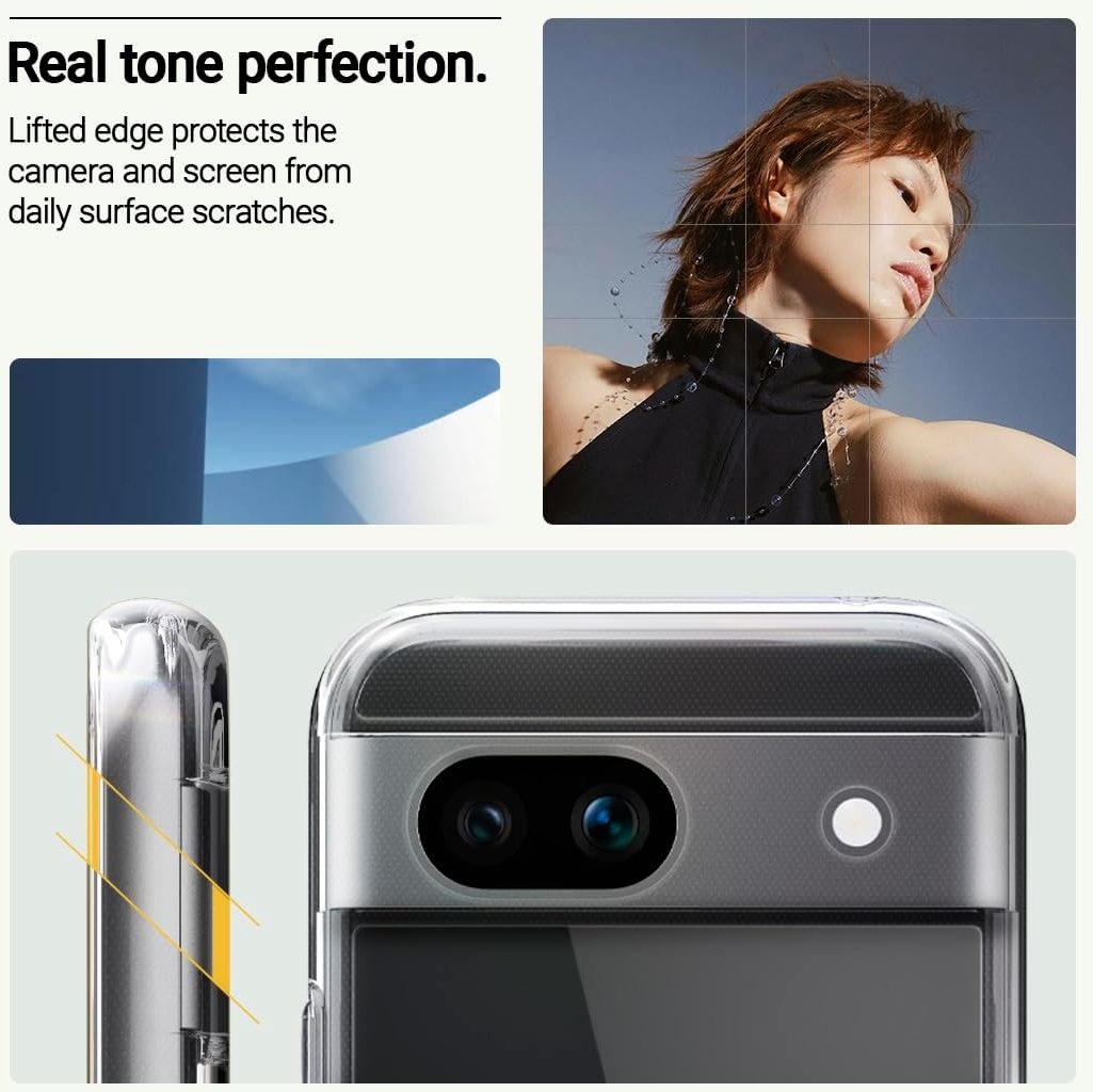 Διάφανη Ανθεκτική Σκληρή Θήκη - Google Pixel 8a - Caseology Capella - Crystal Clear (ACS07453)