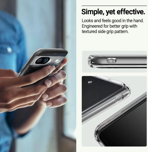 Διάφανη Ανθεκτική Σκληρή Θήκη - Google Pixel 8a - Caseology Capella - Crystal Clear (ACS07453)