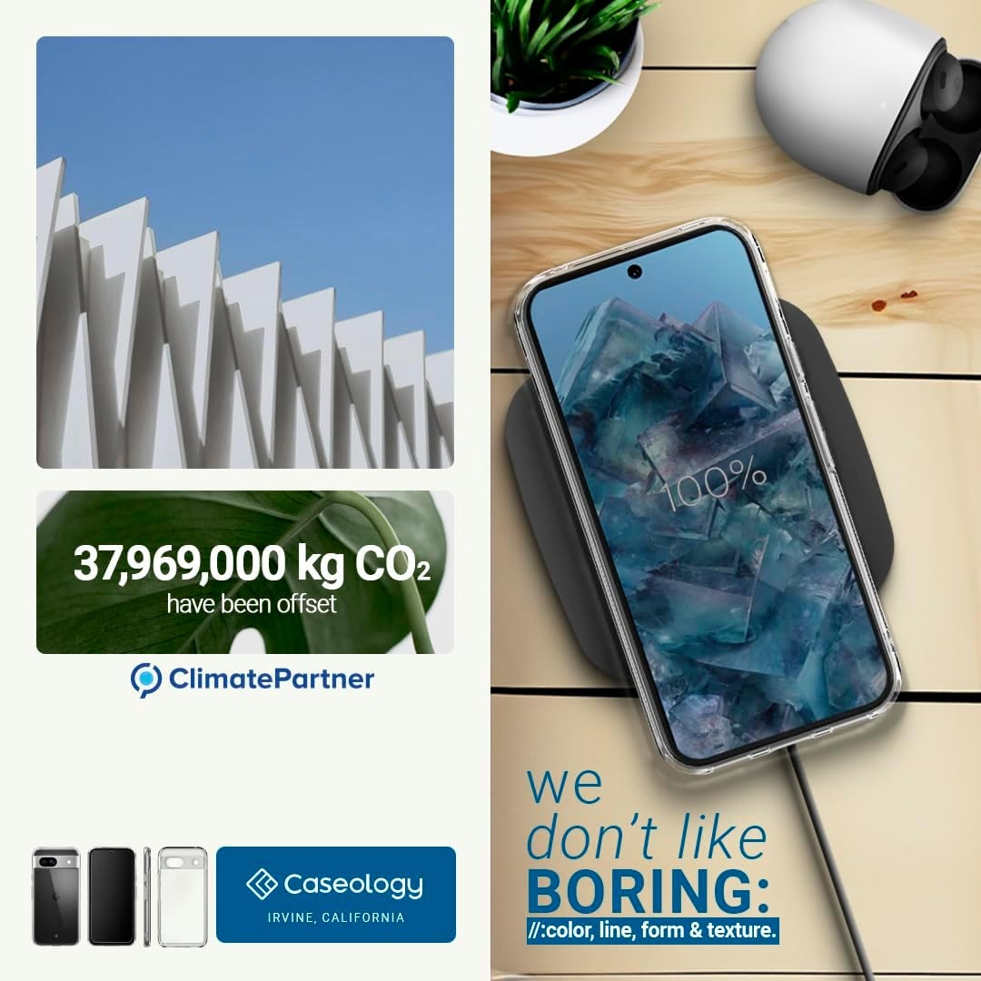 Διάφανη Ανθεκτική Σκληρή Θήκη - Google Pixel 8a - Caseology Capella - Crystal Clear (ACS07453)