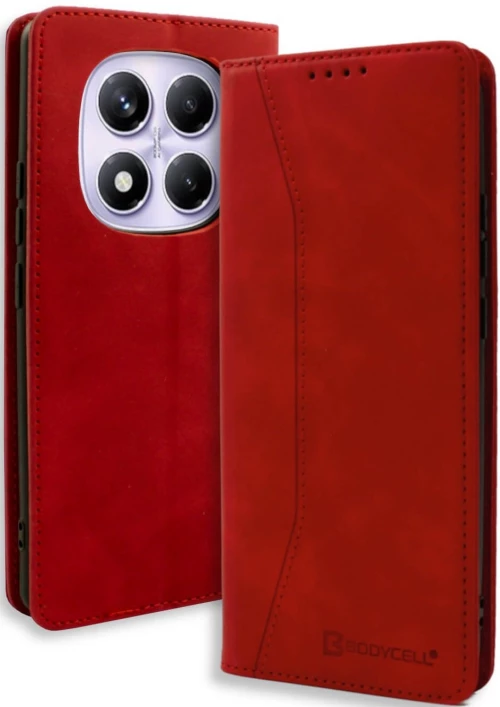 Θήκη Xiaomi Redmi Note 14 Pro 5G / Poco X7 Bodycell Book Case Πορτοφόλι - Red (5206015080722)